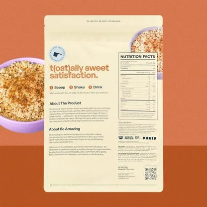 Be Amazing Vegan Protein Powder | Plant | Prebiotic Fiber | Gluten Free | Non Dairy | Low Sugar | Great Tasting | Dole Whip | Brown Sugar Oatmeal | IHOP