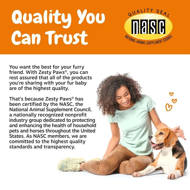 Zesty Paws Wild Alaskan Salmon Oil with EPA & DHA, Omega-3 Fish Oil for Dogs & Cats, Healthy Skin & Coat