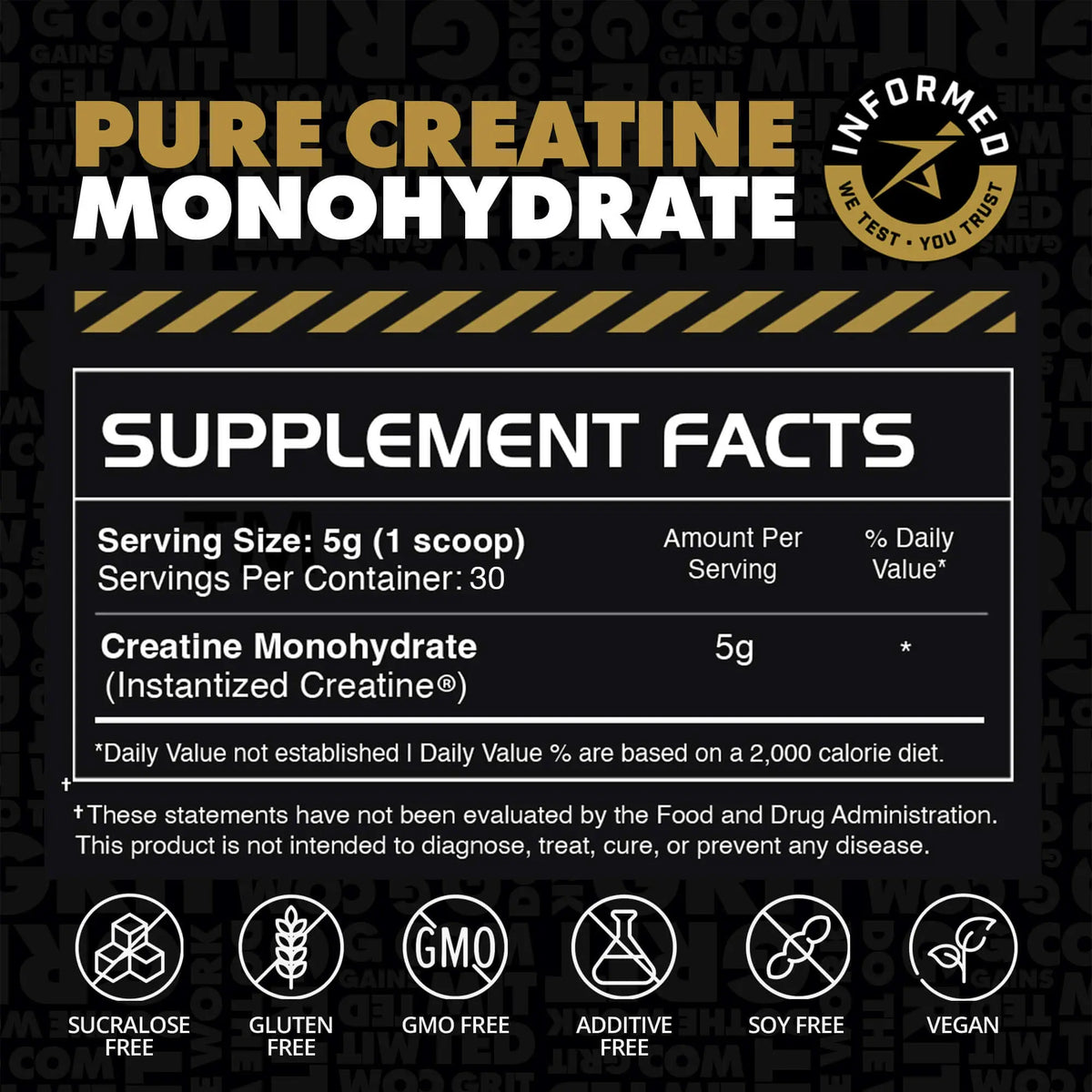 Instantized Creatine Monohydrate Dietary Training Supplement - Natural Fitness, Muscle Building, Recovery Strength Supplement, Raspberry, Sour Gummy, Sweet Lemonade Flavors, Rapidly Dissolves for Clean Shakes
