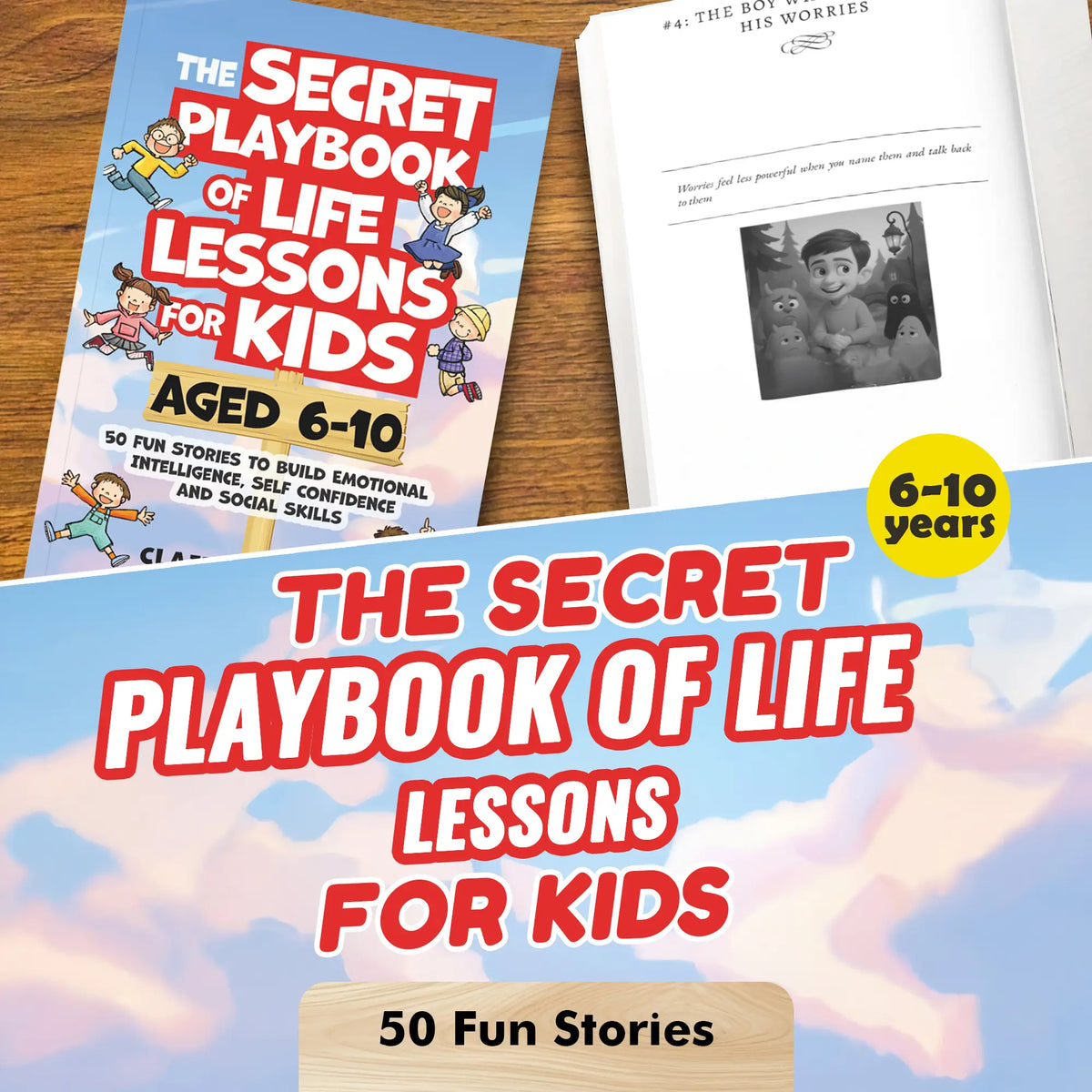 Claire Monroe The Secret Playbook of Life Lessons for Kids Ages 6-10 | 50 Fun Social & Emotional Learning Stories
