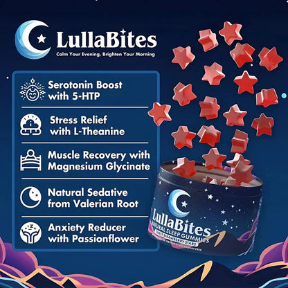 Sweet Strawberry Star Sleep Gummies Natural Melatonin & Herbal Sleep Blend Strawberry Sleep Gummies | Supports relaxation, improves sleep quality, and helps fall asleep faster 30 servings for adults seeking better sleep support