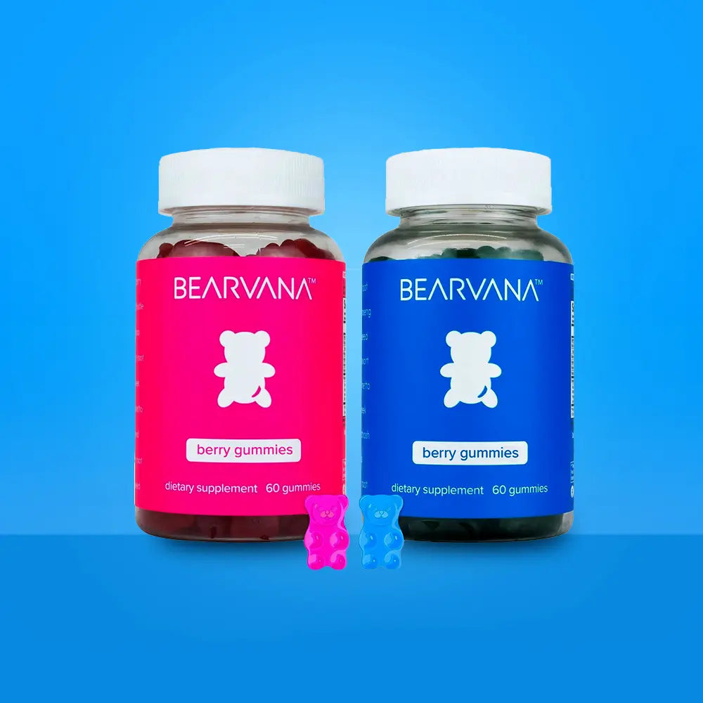 BEARVANA All-In-One Women's Wellness Gummies Combo Pack | 16 Herbal Ingredients + Vitamins A, C, E & B6 | The Daily Gummies Worth the Hype  | Berry Flavor | One Monthy Supply | 120 Gummies