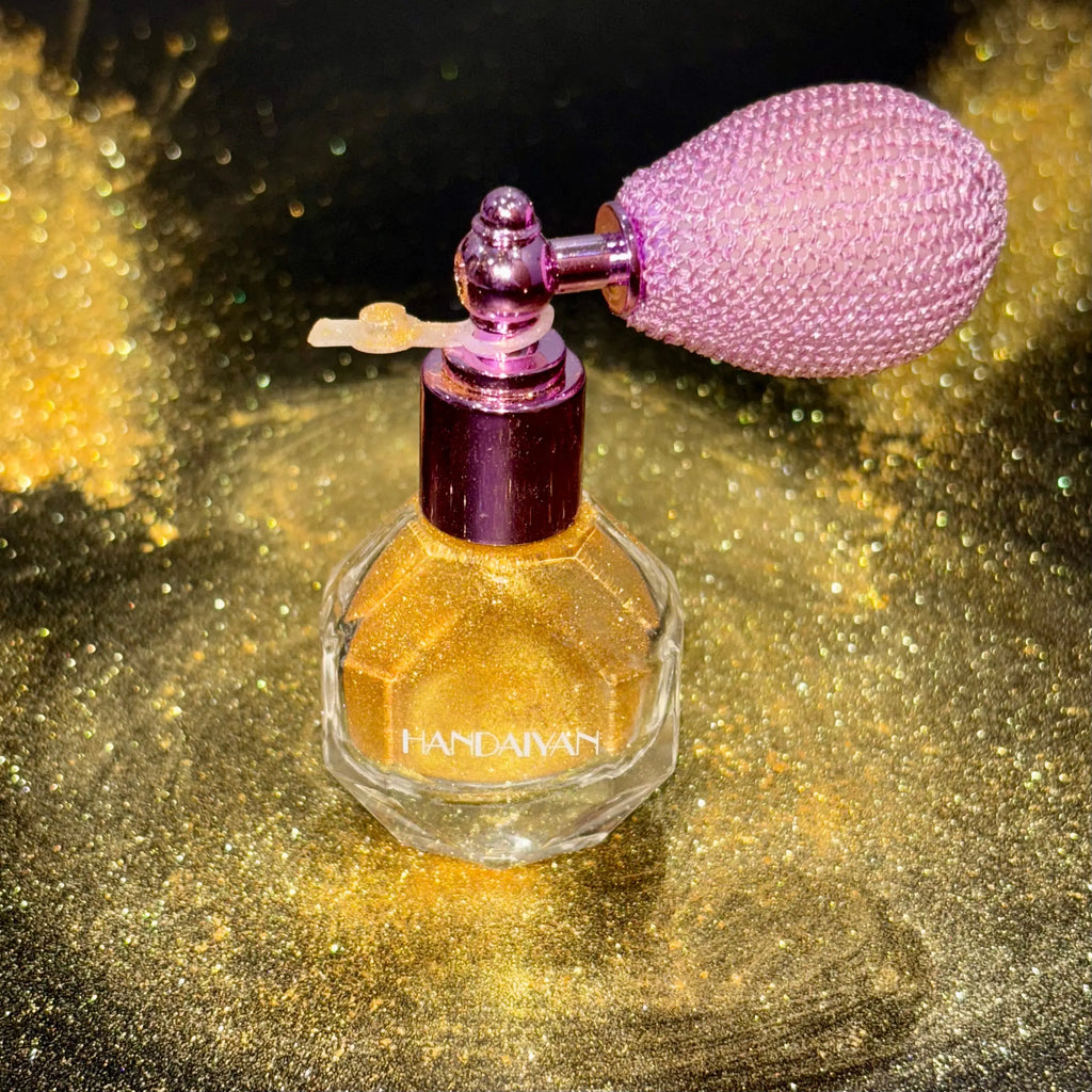 Highlighter Powder Spray Magic Shimmer - For Body, Hair, Face, Lips - Sparkle Glitter Highlighter Makeup Powder - Lightweight - Long Lasting or Women Halloween Party or Daily Wear,sunscreen, backtoschool