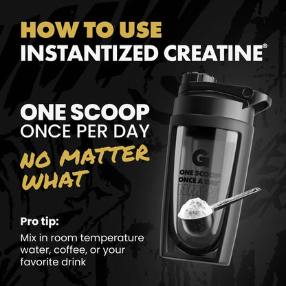 Instantized Creatine Monohydrate Dietary Training Supplement - Natural Fitness, Muscle Building, Recovery Strength Supplement, Raspberry, Sour Gummy, Sweet Lemonade Flavors, Rapidly Dissolves for Clean Shakes