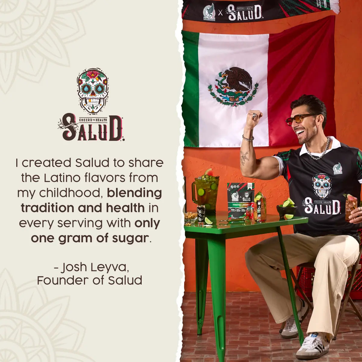 México x Salud 2-in-1 [Hydration + Immunity - Pepino Sandía | Cucumber Watermelon] Electrolytes Powder, Agua Fresca Drink Mix, Elderberry, Dairy & Soy Free, Non-GMO, Gluten Free, Vegan, Low Calorie, 1g Sugar (15 Servings)