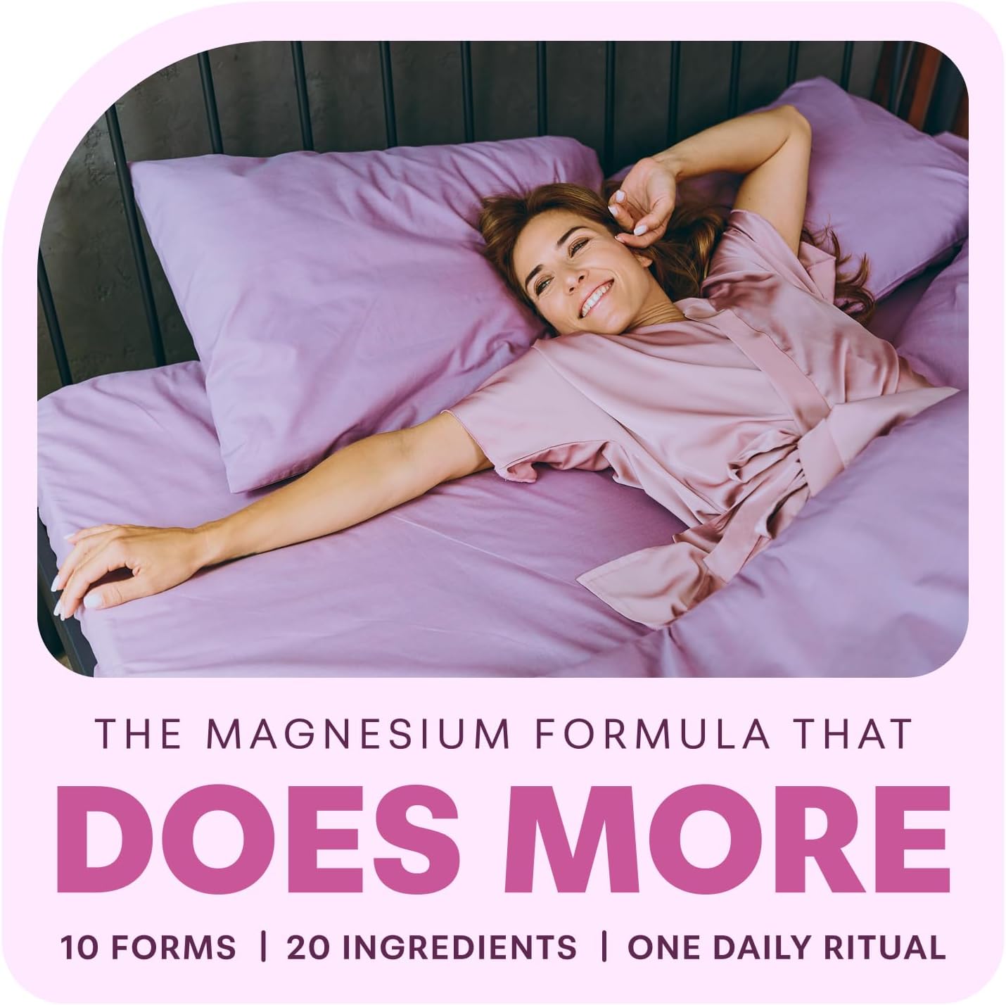 Magnesium Complex for Women, 240 Vegetarian Capsules | 20-in-1 Formula - Magnesium Blend with Vitamin D3, K2, Ashwagandha & More | Filler Free, Non-GMO