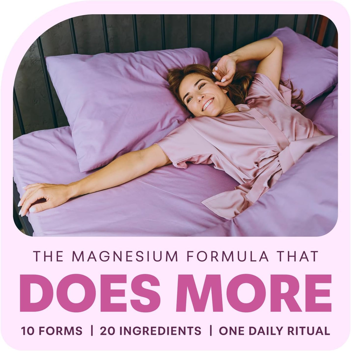 Magnesium Complex for Women, 240 Vegetarian Capsules | 20-in-1 Formula - Magnesium Blend with Vitamin D3, K2, Ashwagandha & More | Filler Free, Non-GMO