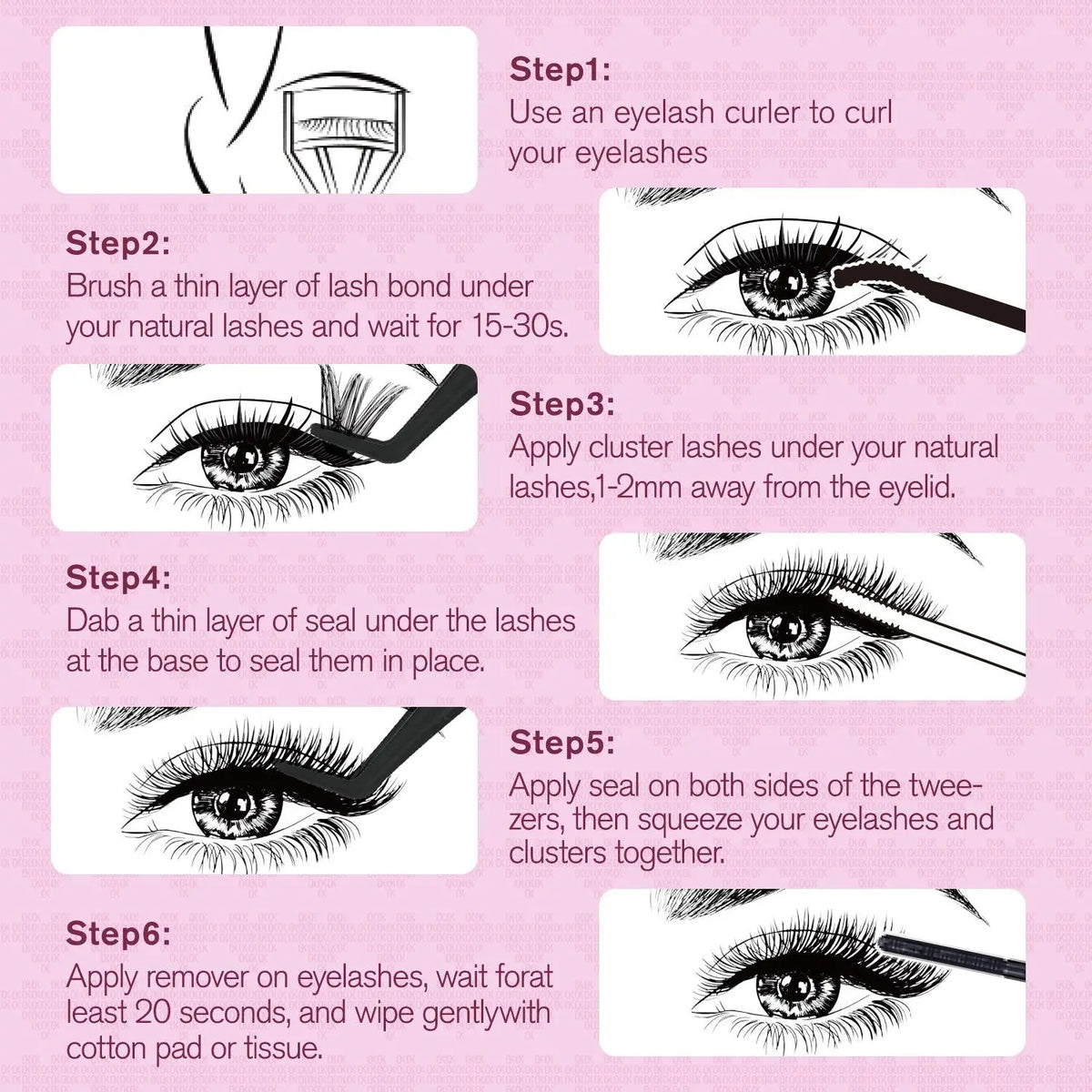 OKAYLOVE Idol Black| Brown Idol Lash Clusters Kit | D Curl Wispy Lash Extension Kit | Lightweight Look Like Real Lashes DIY Eyelash at Home for Natural Makeup Girl Gifts #backtoschool #sohochic