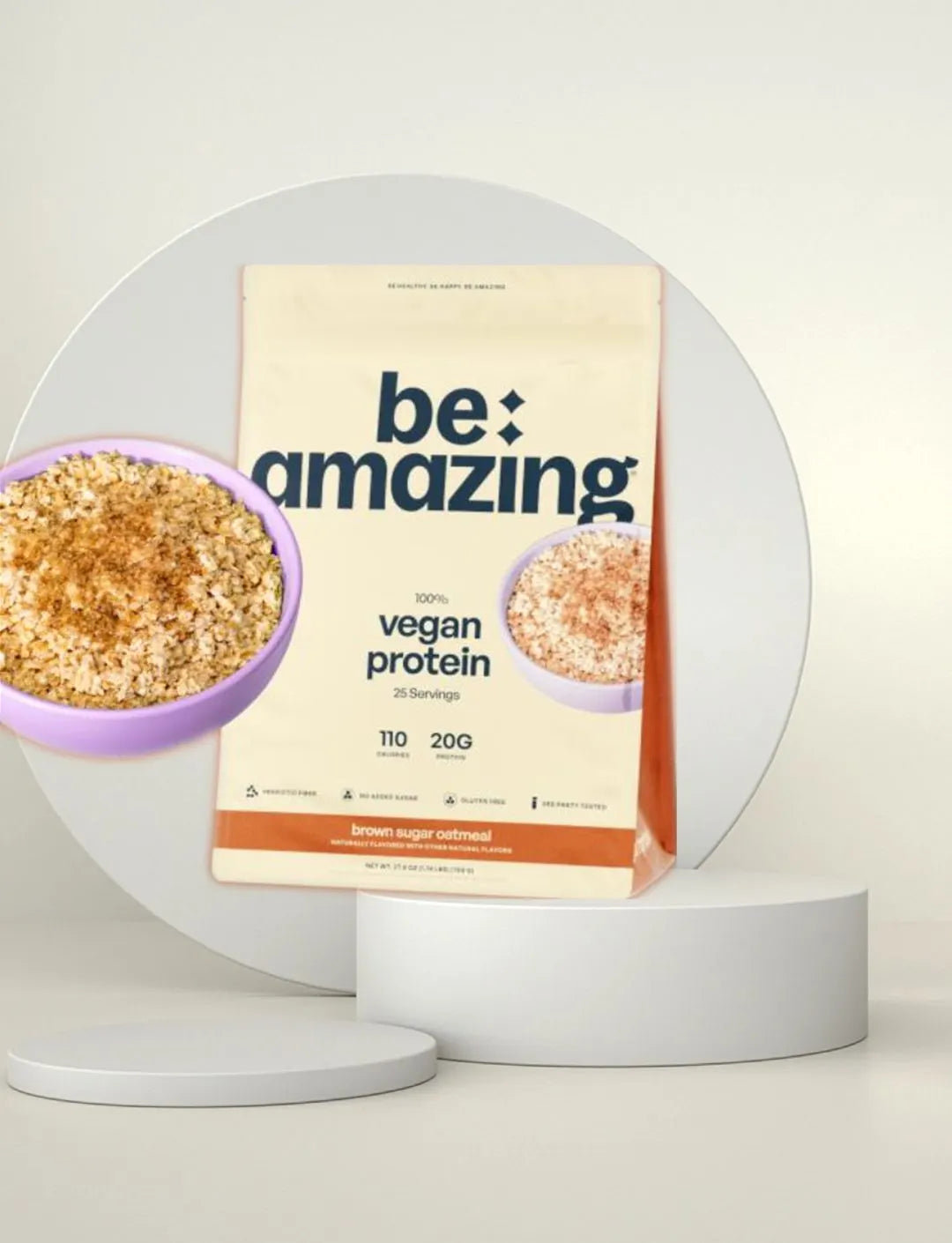Be Amazing Vegan Protein Powder | Plant | Prebiotic Fiber | Gluten Free | Non Dairy | Low Sugar | Great Tasting | Dole Whip | Brown Sugar Oatmeal | IHOP