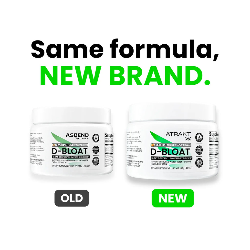 D-BLOAT Daily Debloat Powder - ASCEND LABS - 30 Servings - Natural Bloating Relief & Water Retention Support - Dietary Supplement