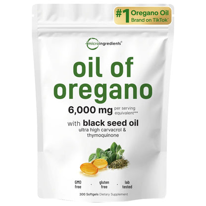 Fresh Extract Immune Support: Oregano Oil & Black Seed Oil Synergy