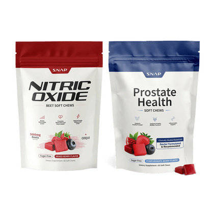 NEW! Prostate Health and Nitric Oxide Chews - Inflammation Support - Urinary & Bladder Function - Supports Blood Flow & Energy - Male Reproductive Health - Antioxidants - Supports Healthy DHT levels - Mixed Berry Flavor - Medicinal Mushrooms & Botanicals