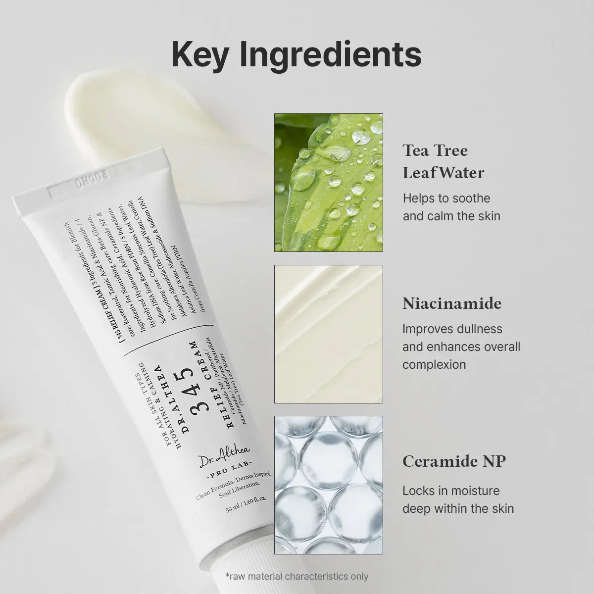 [Dr.Althea Official] 345 Relief Cream - Daily Face Moisturizer, Blemish Relief Care, Soothing Recovery, Vegan Korean Skincare
