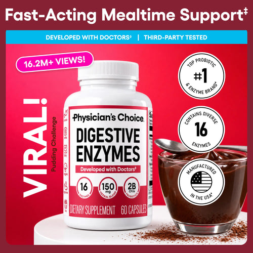 Physician's Choice Digestive Enzymes - Bloating & Mealtime Discomfort Support with Probiotics + Prebiotics for Digestion & Gut Health