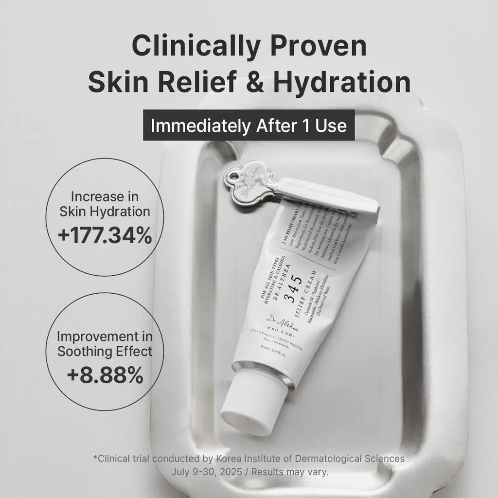 [Dr.Althea Official] 345 Relief Cream - Daily Face Moisturizer, Blemish Relief Care, Soothing Recovery, Vegan Korean Skincare