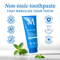 Mouthology 10% Nano-Hydroxyapatite Toothpaste | Fluoride-Free Enamel Care, Fresh Mint, Made in USA, Gentle Formula, Safe For All Oral